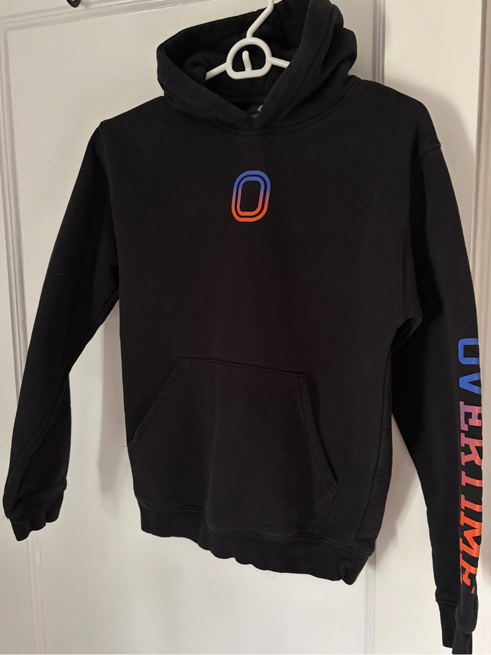 *POPULAR ITEM*  OVERTIME - OG Youth Hoodie, black with blue and orange logo